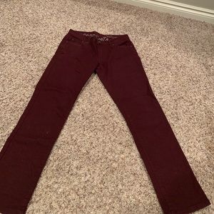 Burgundy Jeans